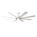 Modern Forms Fans Canada - 72" Ceiling Fan - Aura - Brushed Nickel/Matte White- Union Lighting Luminaires Decor