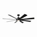 Modern Forms Fans Canada - 72" Ceiling Fan - Aura - Matte Black- Union Lighting Luminaires Decor
