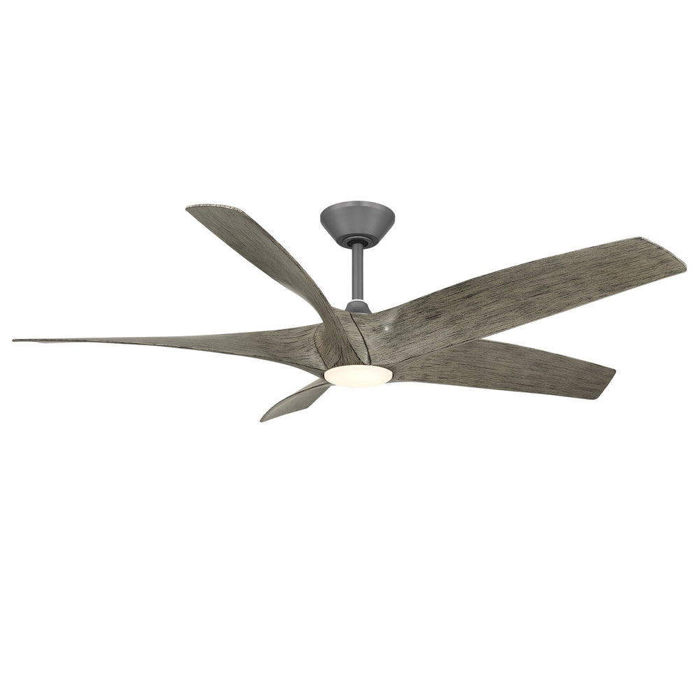 Modern Forms Fans Canada - 62" Ceiling Fan - Zephyr 5 - Graphite/Weathered Wood- Union Lighting Luminaires Decor
