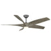Modern Forms Fans Canada - 62" Ceiling Fan - Zephyr 5 - Graphite/Weathered Wood- Union Lighting Luminaires Decor