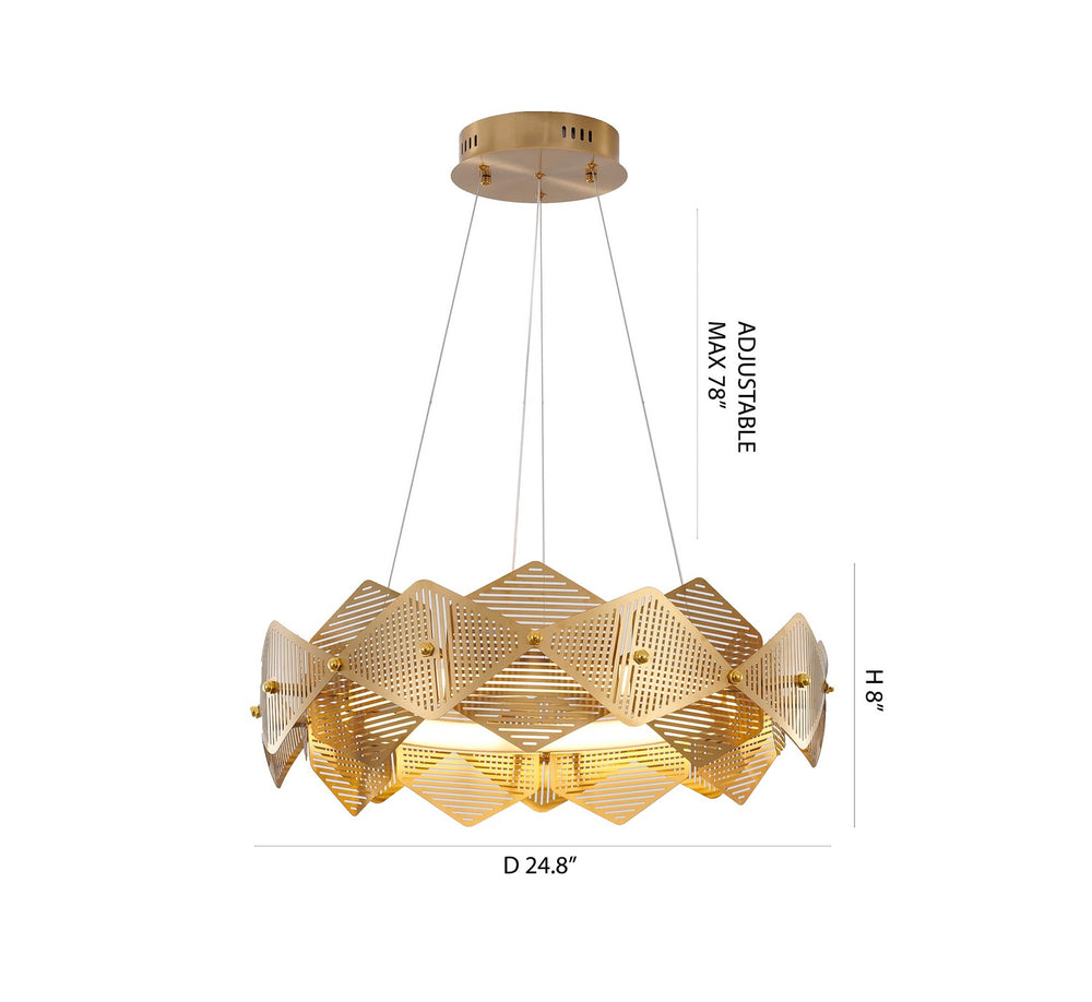 Bethel International Canada - LED Chandelier - Brass- Union Lighting Luminaires Decor