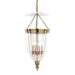 Hudson Valley Canada - Four Light Pendant - Hanover - Aged Brass- Union Lighting Luminaires Decor