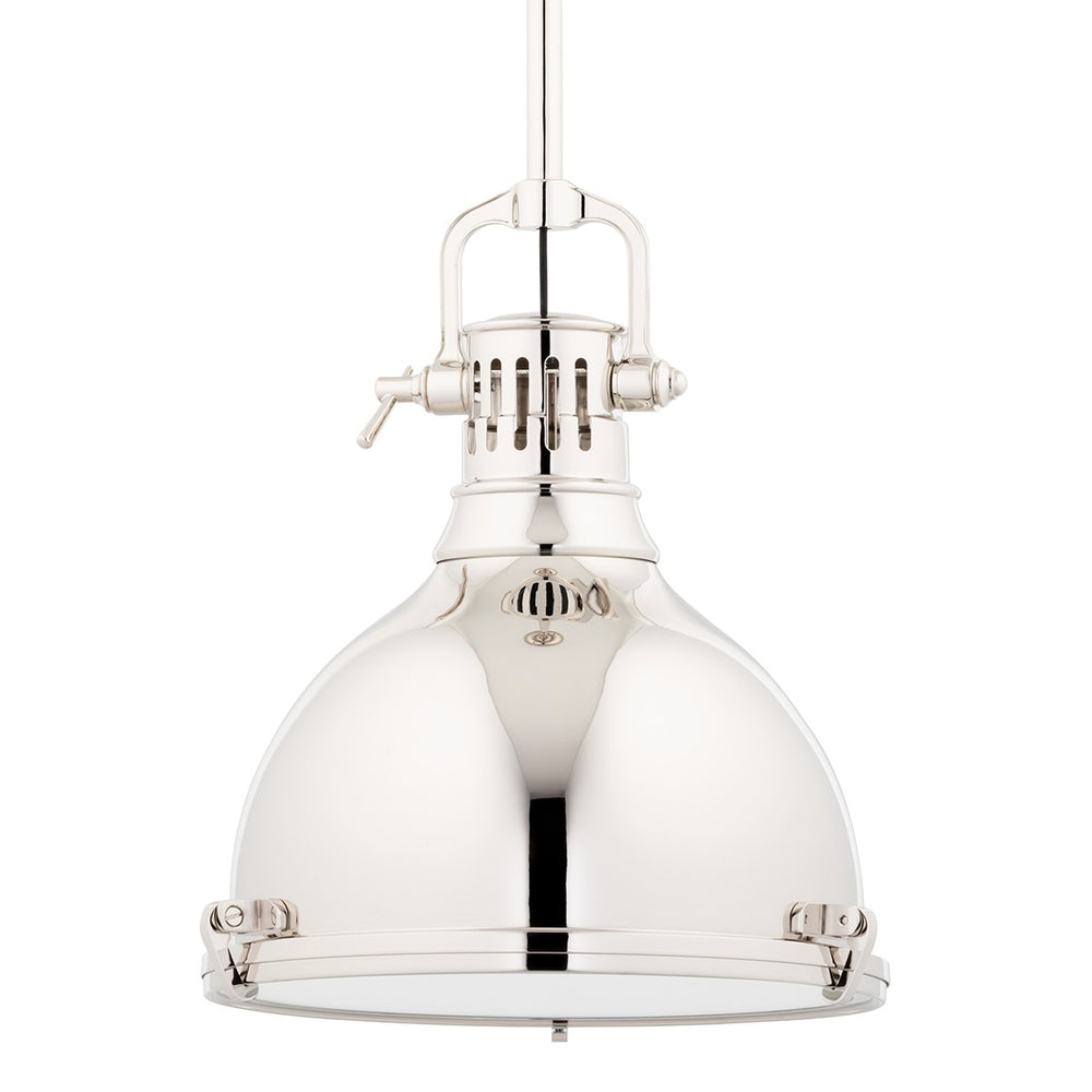 Hudson Valley Canada - One Light Pendant - Pelham - Polished Nickel- Union Lighting Luminaires Decor