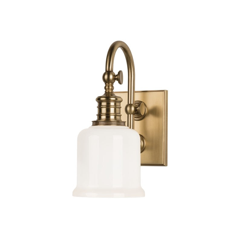 Hudson Valley Canada - One Light Bath Bracket - Keswick - Aged Brass- Union Lighting Luminaires Decor
