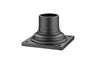 Z-Lite Canada - Light Outdoor Posts - Hardware - Pier Mounts - Deep Bronze- Union Lighting Luminaires Decor