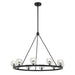 Crystorama - LED Chandelier - Aragon - Matte Black- Union Lighting Luminaires Decor