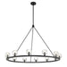 Crystorama - LED Chandelier - Aragon - Matte Black- Union Lighting Luminaires Decor