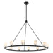 Crystorama - LED Chandelier - Aragon - Matte Black- Union Lighting Luminaires Decor