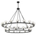 Crystorama - LED Chandelier - Aragon - Matte Black- Union Lighting Luminaires Decor