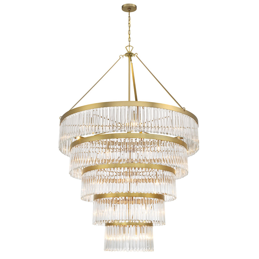 Crystorama - 30 Light Chandelier - Emory - Modern Gold- Union Lighting Luminaires Decor
