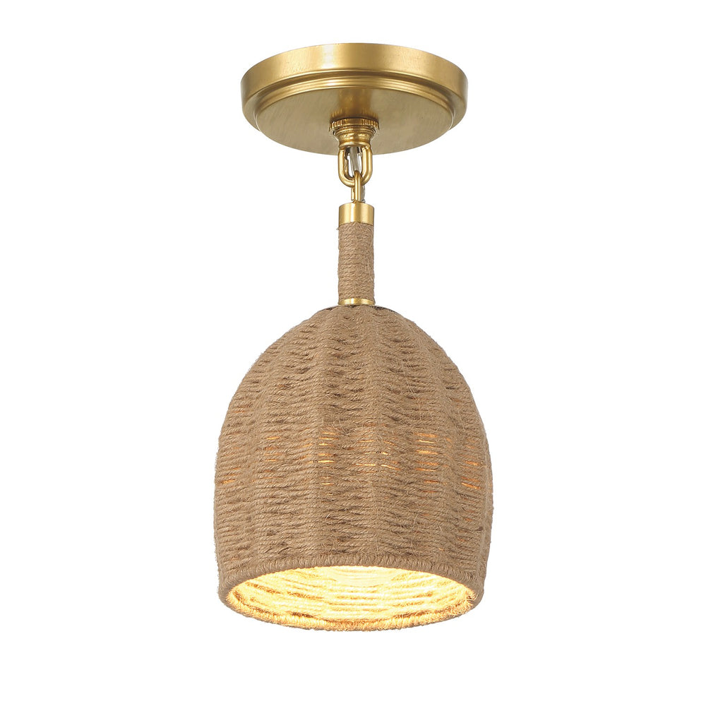 Crystorama - LED Semi Flush Mount - Jace - Soft Gold- Union Lighting Luminaires Decor