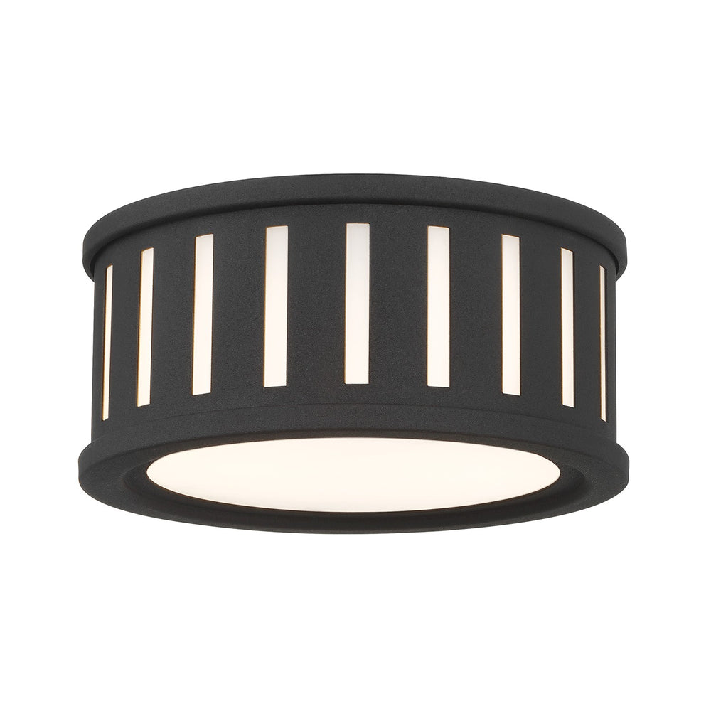 Crystorama - Two Light Flush Mount - Kendal - Black Forged- Union Lighting Luminaires Decor