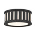 Crystorama - Two Light Flush Mount - Kendal - Black Forged- Union Lighting Luminaires Decor