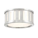 Crystorama - Two Light Flush Mount - Kendal - Polished Nickel- Union Lighting Luminaires Decor