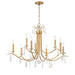Crystorama - Nine Light Chandelier - Rollins - Antique Gold- Union Lighting Luminaires Decor
