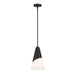 Crystorama - One Light Pendant - Tori - Matte Black- Union Lighting Luminaires Decor