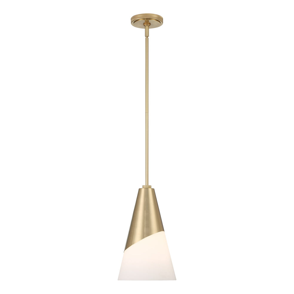 Crystorama - One Light Pendant - Tori - Vibrant Gold- Union Lighting Luminaires Decor