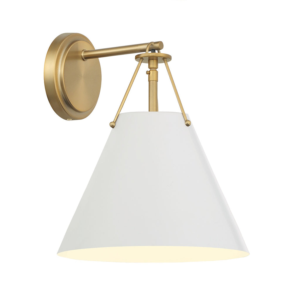 Crystorama - One Light Wall Sconce - Xavier - Vibrant Gold- Union Lighting Luminaires Decor