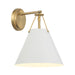 Crystorama - One Light Wall Sconce - Xavier - Vibrant Gold- Union Lighting Luminaires Decor