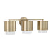Capital Lighting - Three Light Vanity - Weller - Matte Brass- Union Lighting Luminaires Decor