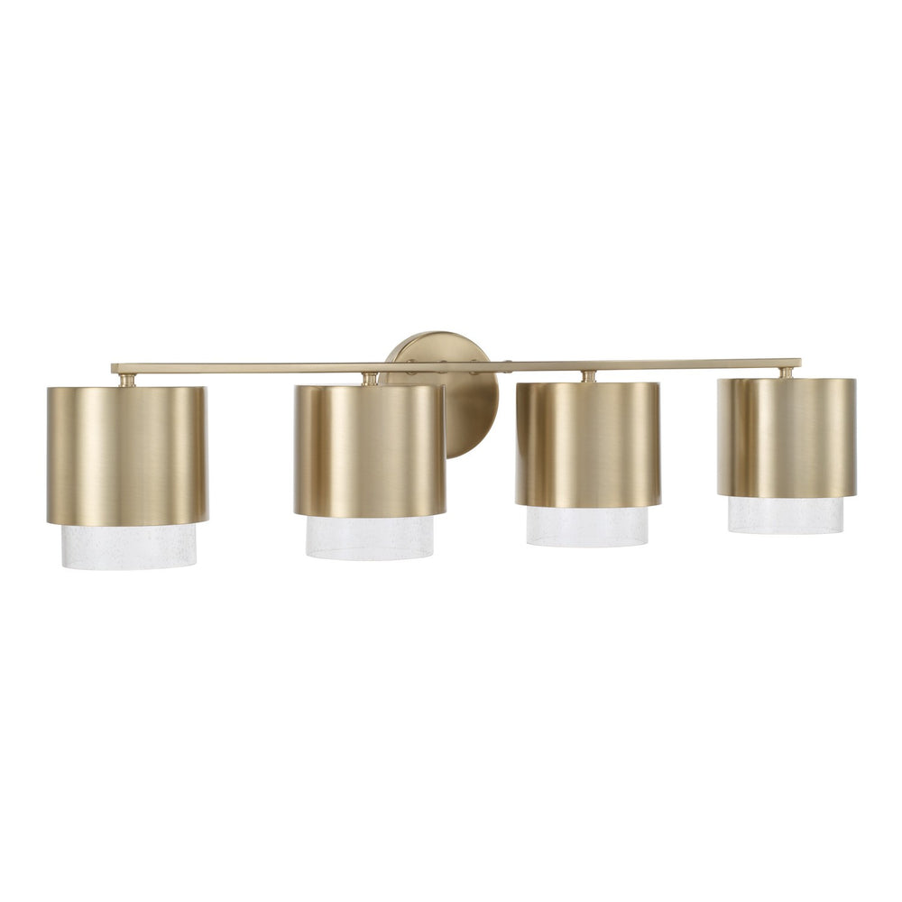 Capital Lighting - Four Light Vanity - Weller - Matte Brass- Union Lighting Luminaires Decor