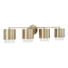 Capital Lighting - Four Light Vanity - Weller - Matte Brass- Union Lighting Luminaires Decor