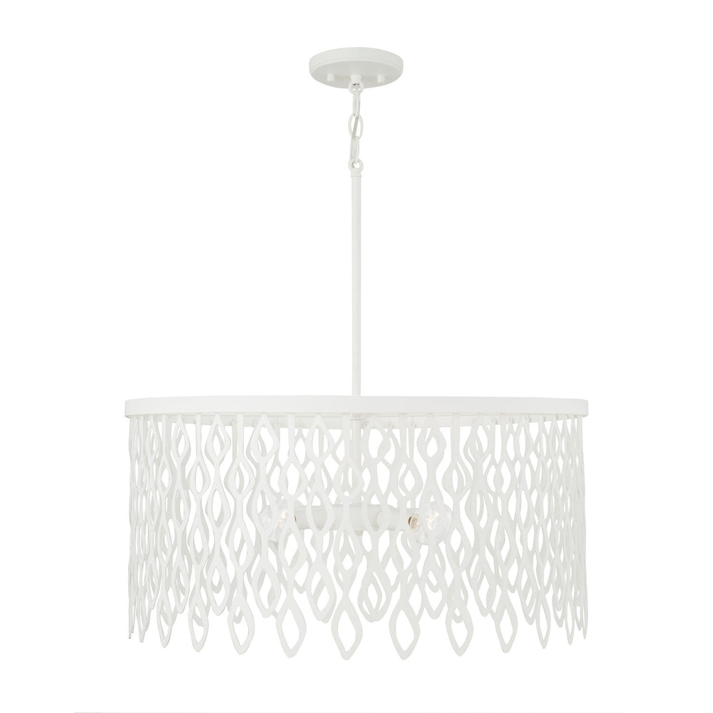 Capital Lighting - Four Light Pendant - Pheobe - Matte White- Union Lighting Luminaires Decor