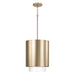 Capital Lighting - One Light Pendant - Weller - Matte Brass- Union Lighting Luminaires Decor
