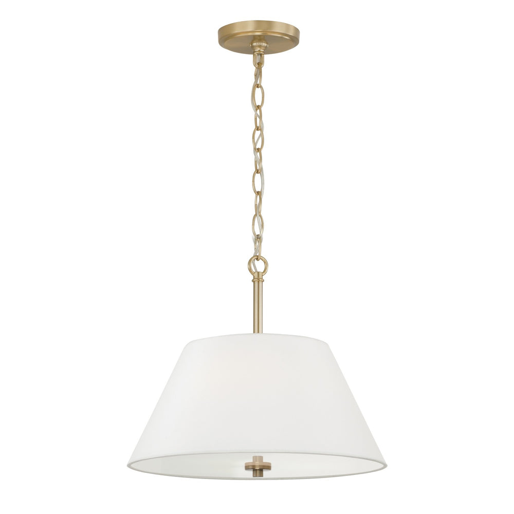 Capital Lighting - Three Light Semi Flush Mount - Parson - Matte Brass- Union Lighting Luminaires Decor