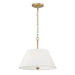 Capital Lighting - Three Light Semi Flush Mount - Parson - Matte Brass- Union Lighting Luminaires Decor