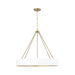 Capital Lighting - Four Light Chandelier - Weller - Matte Brass and White- Union Lighting Luminaires Decor