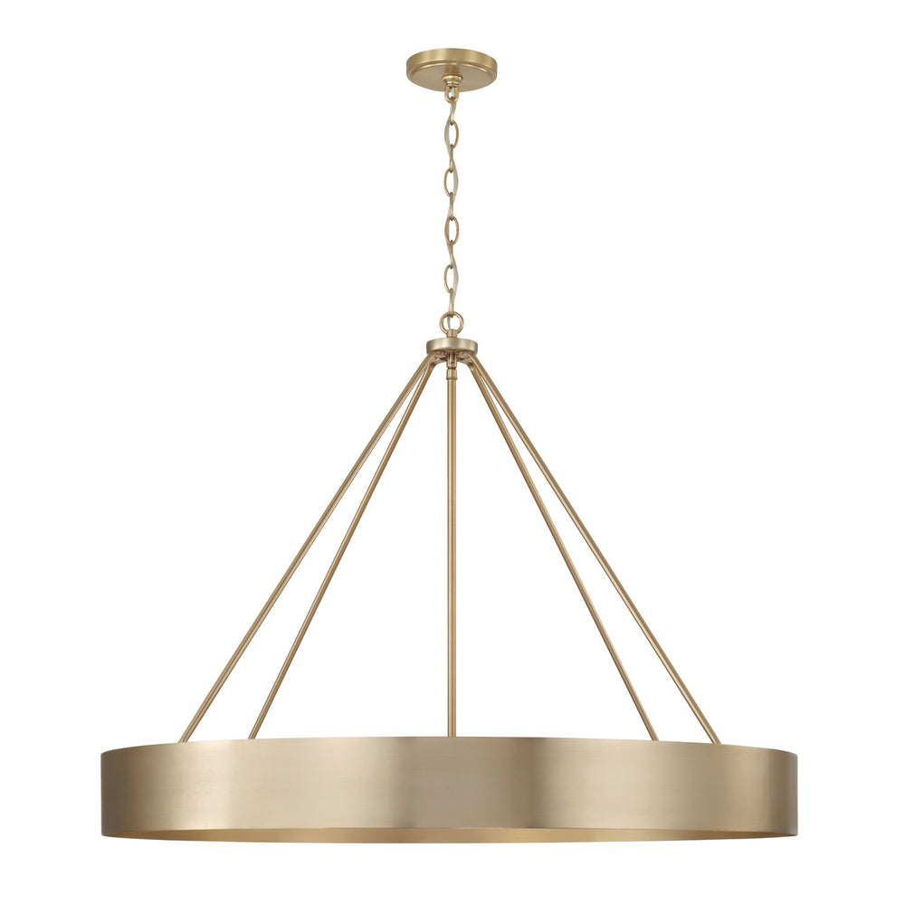 Capital Lighting - Six Light Chandelier - Weller - Matte Brass- Union Lighting Luminaires Decor