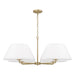 Capital Lighting - Four Light Chandelier - Parson - Matte Brass- Union Lighting Luminaires Decor