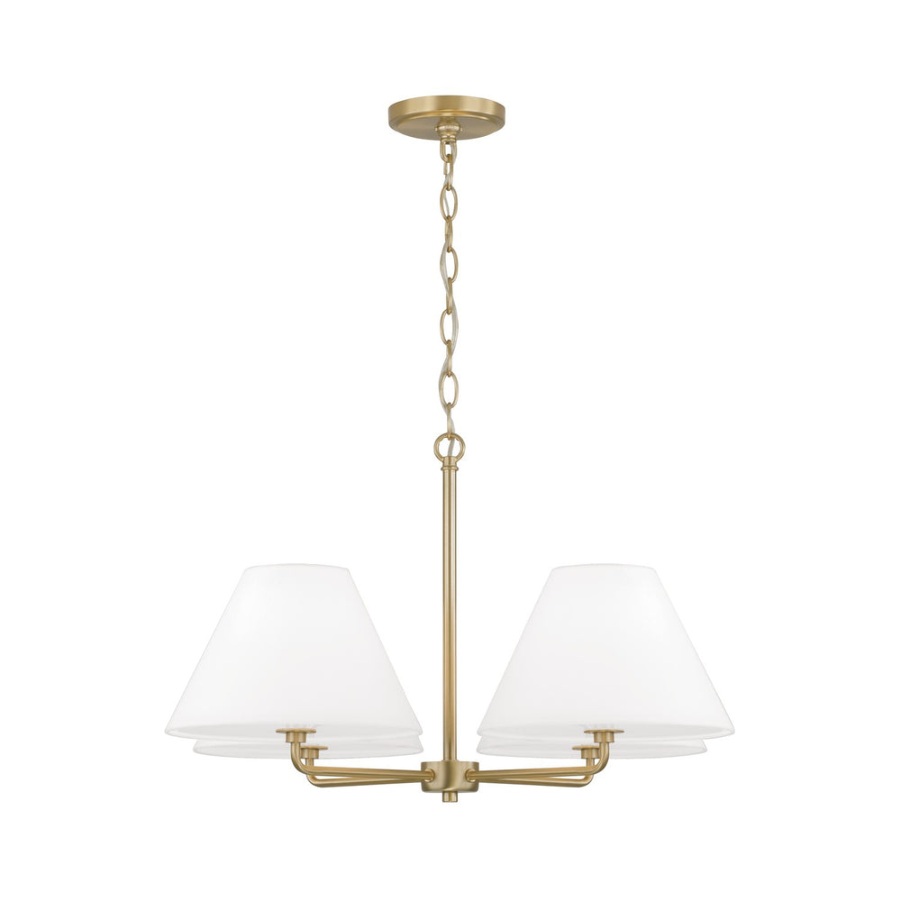 Capital Lighting - Four Light Chandelier - Parson - Matte Brass- Union Lighting Luminaires Decor