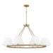 Capital Lighting - Eight Light Chandelier - Parson - Matte Brass- Union Lighting Luminaires Decor