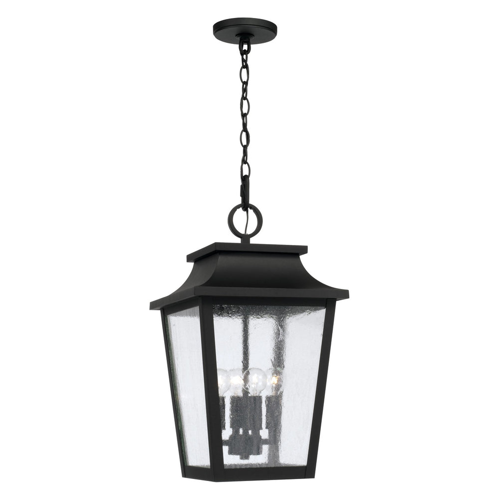 Capital Lighting - Four Light Outdoor Hanging Lantern - Chandler - Black- Union Lighting Luminaires Decor