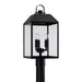 Capital Lighting - Three Light Outdoor Post Lantern - Nelson - Black- Union Lighting Luminaires Decor