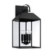 Capital Lighting - Four Light Outdoor Wall Lantern - Nelson - Black- Union Lighting Luminaires Decor