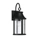 Capital Lighting - One Light Outdoor Wall Lantern - Bridger - Black- Union Lighting Luminaires Decor
