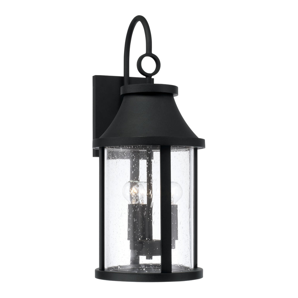 Capital Lighting - Three Light Outdoor Wall Lantern - Bridger - Black- Union Lighting Luminaires Decor
