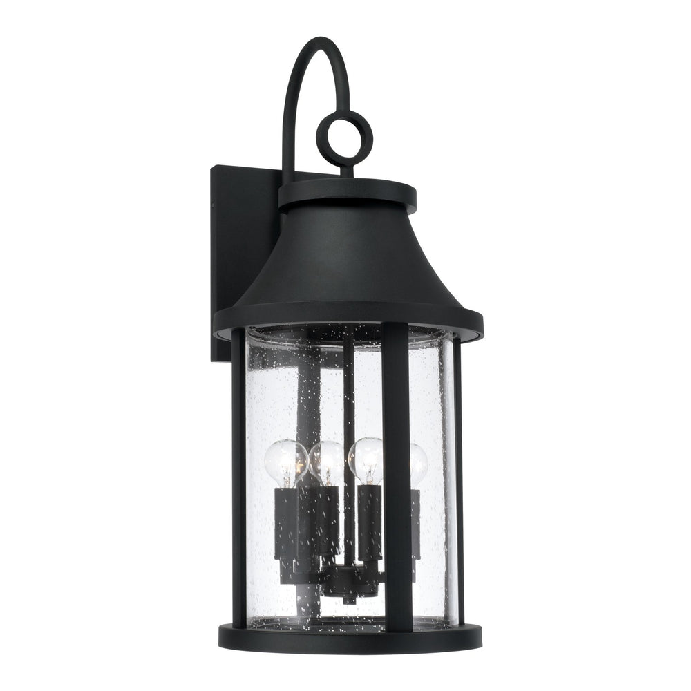 Capital Lighting - Four Light Outdoor Wall Lantern - Bridger - Black- Union Lighting Luminaires Decor