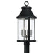 Capital Lighting - Four Light Outdoor Post Lantern - Bridger - Black- Union Lighting Luminaires Decor