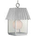 Progress Canada - One Light Outdoor Hanging Lantern - Point Dume-Hook Pond - Galvanized- Union Lighting Luminaires Decor