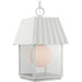 Progress Canada - One Light Outdoor Hanging Lantern - Point Dume-Hook Pond - Shelter White- Union Lighting Luminaires Decor