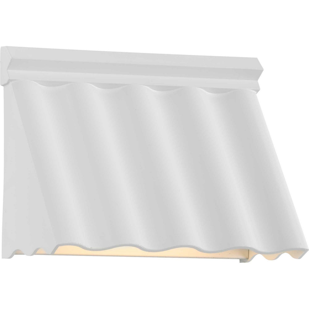 Progress Canada - LED Outdoor Wall Sconce - Point Dume-Wakecrest-LED - Shelter White- Union Lighting Luminaires Decor