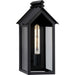 Progress Canada - One Light Outdoor Wall Lantern - Point Dume-Dunemere - Matte Black- Union Lighting Luminaires Decor