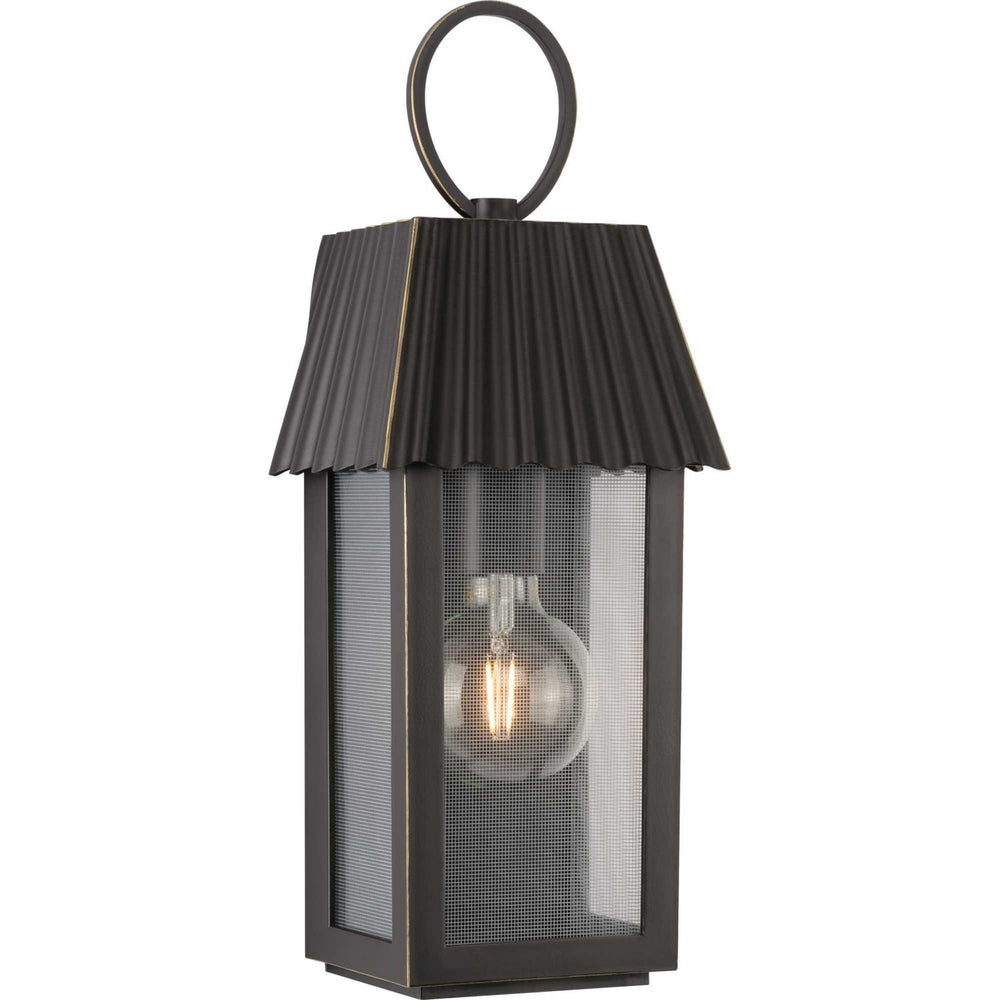 Progress Canada - One Light Outdoor Wall Lantern - Point Dume-Hook Pond - Oil Rubbed Bronze- Union Lighting Luminaires Decor
