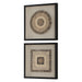 Uttermost - Box, S/2 - Intertwine - Satin Black- Union Lighting Luminaires Decor