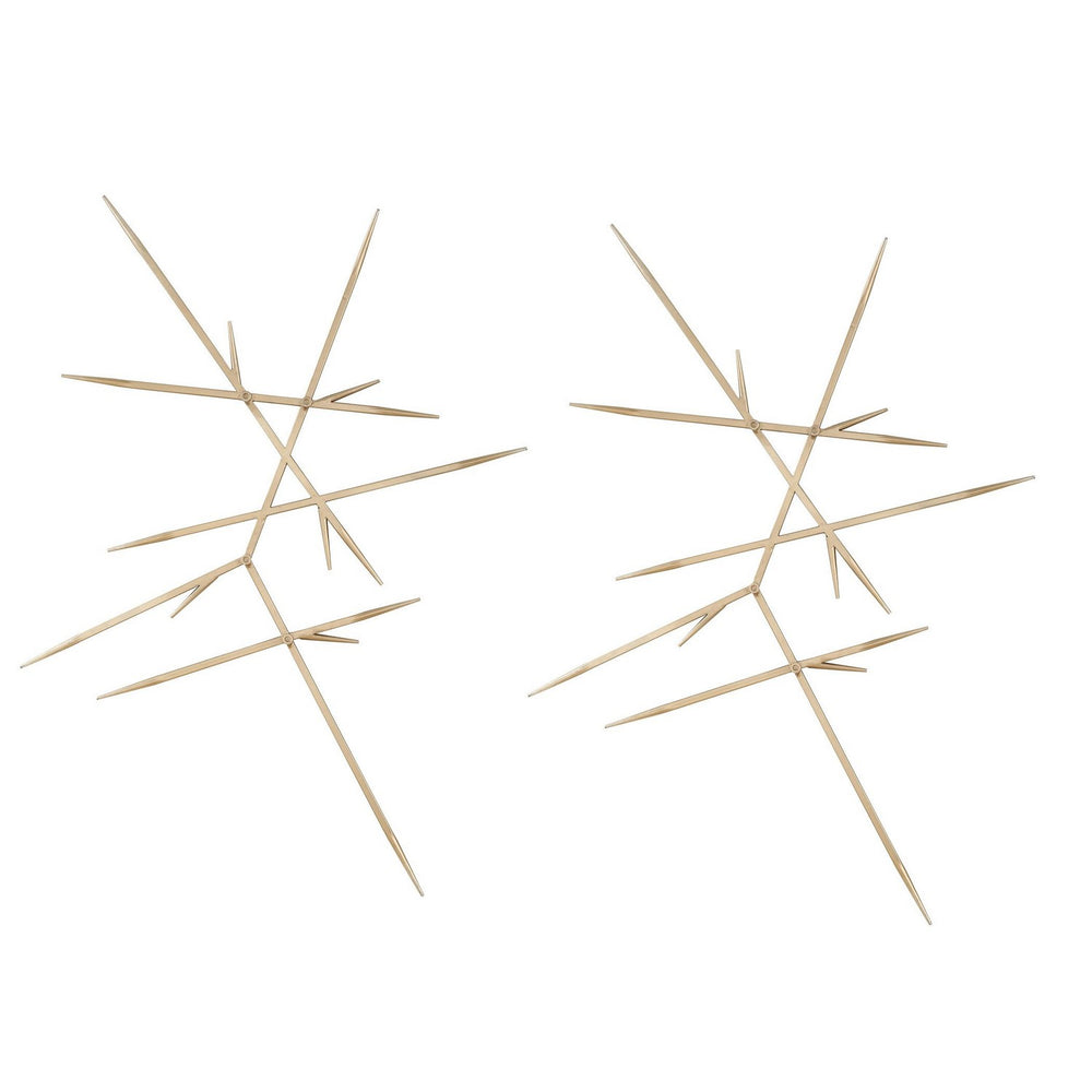 Uttermost - Wall Decor, S/2 - Fireworks - Clean Silver Leaf- Union Lighting Luminaires Decor