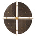 Uttermost - Wall Clock - Walnut Elegance - Metallic Gold- Union Lighting Luminaires Decor